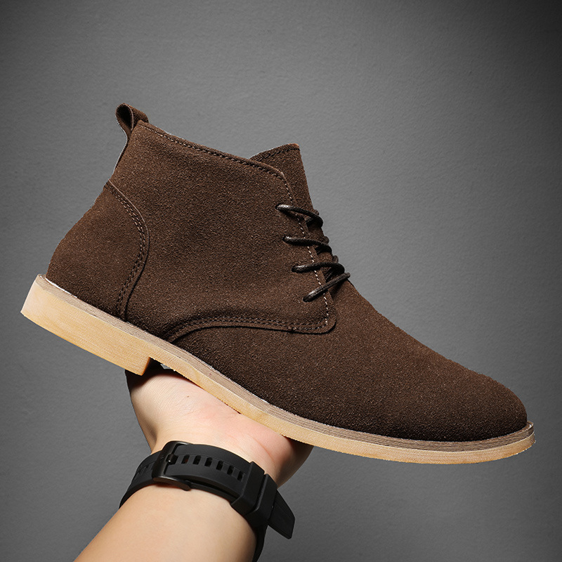 남성용 영국 스타일 브라운 첼시 부츠 하이탑 드레스 슈 - Men Formal Wear With Boots 리뷰 및 가격