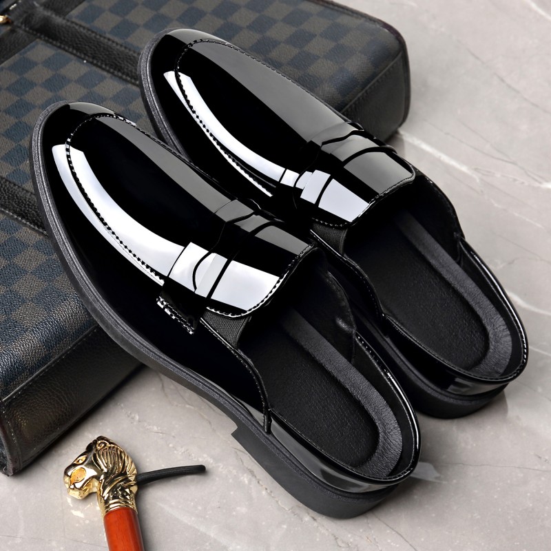 남성용 검은색 특수 가죽 소재의 뮬, 술 장식, 슬립온 - Formal Men Daily Wear Footwear 리뷰 및 가격