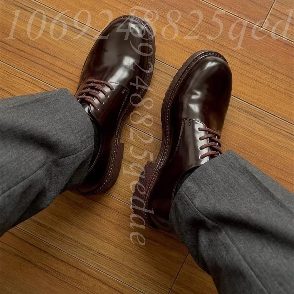 남성용 수제 빈티지 레이스업 옥스포드화, 레트로 비즈니 - Formal Men Daily Wear Footwear 리뷰 및 가격