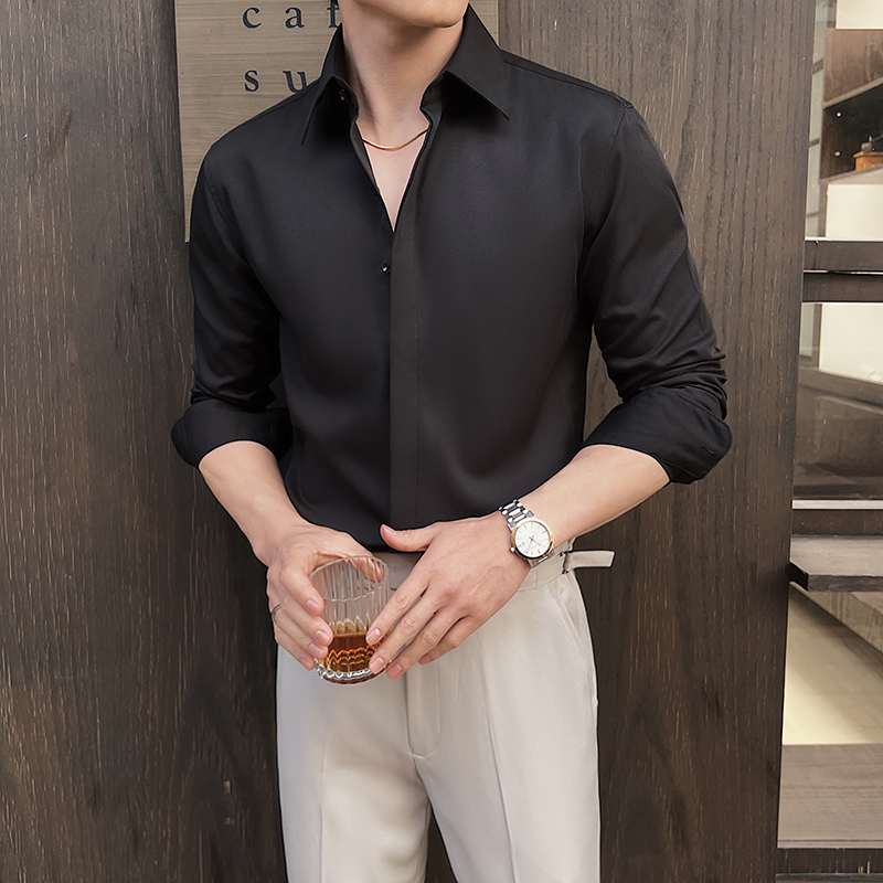 남성용 흰색 긴팔 드레스 셔츠 - 슬림하고 편안한 원단 - Men Formal Wear Modern 리뷰 및 가격