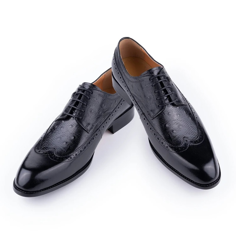 남성용 소가죽 가죽 신발 레이스업 비즈니스 정장 구두  - Formal Men Daily Wear Footwear 리뷰 및 가격